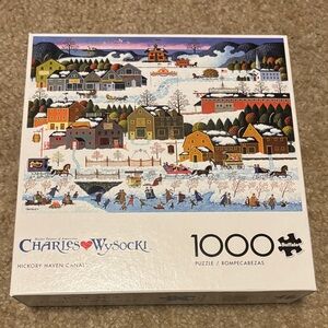 1000-Piece Winter Village Puzzle - White